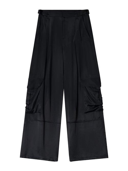 Bershka Cargobukser  sort