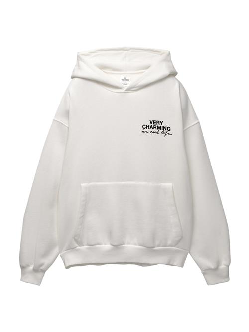 Pull&Bear Sweatshirt  grå / sort / hvid