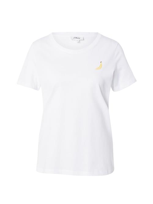 Se s.Oliver Shirts  gul / hvid ved About You