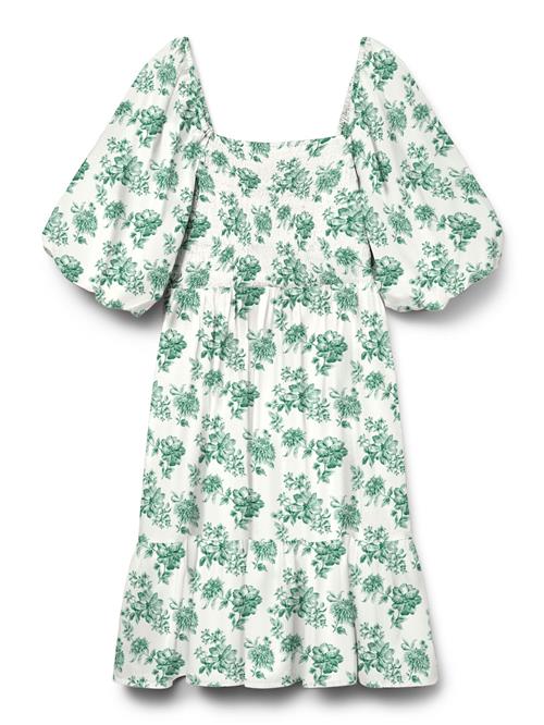 VERO MODA Kjole 'VMNomia'  grøn / hvid