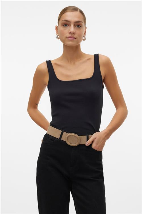 Chloe Short Square Top - Sort - L - Vero Moda