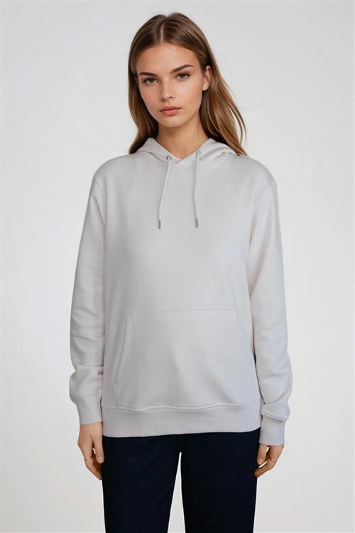 Sweatshirt Hoodie - Beige - M - TeeShoppen