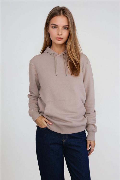 Sweatshirt Hoodie - Sand - 2XL - TeeShoppen