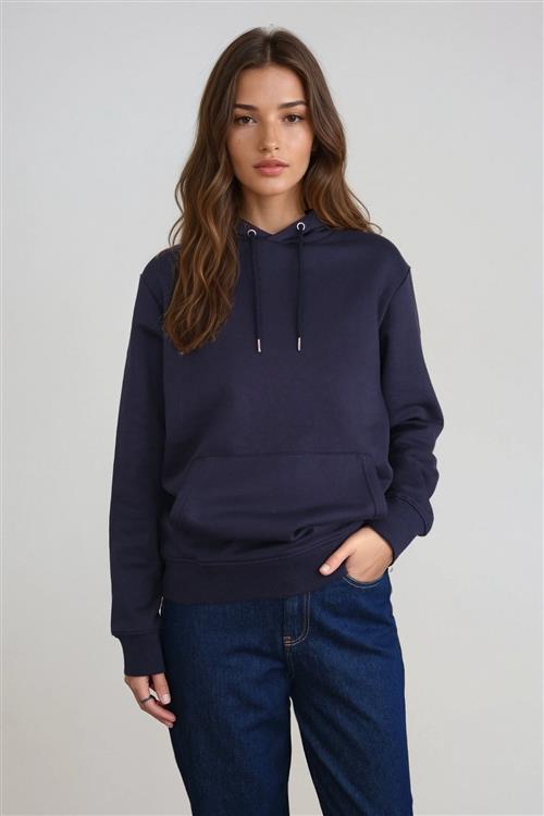 Sweatshirt Hoodie - Navy - M - TeeShoppen