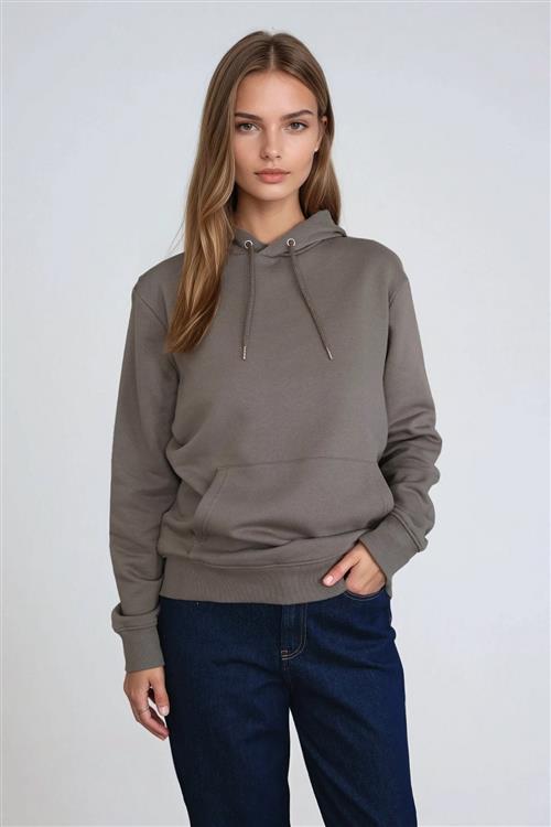 Sweatshirt Hoodie - Army - S - TeeShoppen