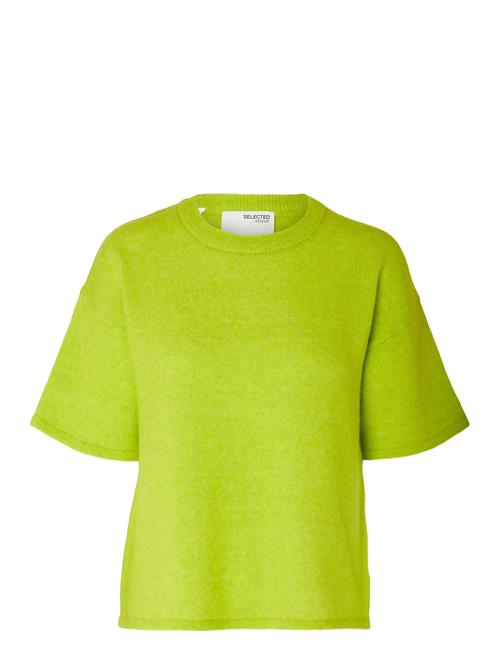 Slfmaline-Liliana 2/4 Knit O-Neck Noos Selected Green