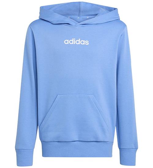 adidas Performance Hættetrøje - J LIN FL HD - Blufus/White
