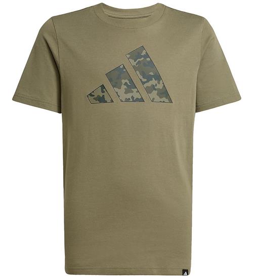 adidas Performance T-Shirt - J CAMO T - Olive
