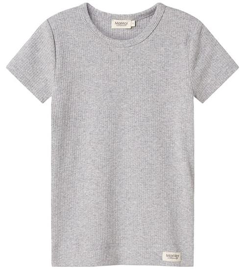 MarMar T-shirt - Rib - Plain - Noos - Light Grey Melange