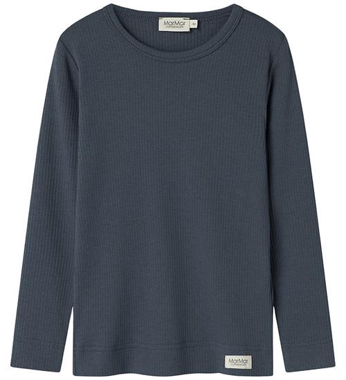 MarMar Bluse - Rib - Plain - Noos - Blue