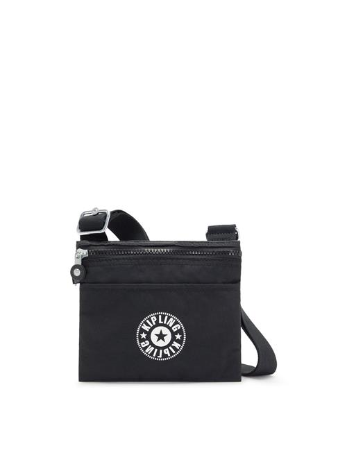 KIPLING Skuldertaske 'GIB CEN'  sort / hvid