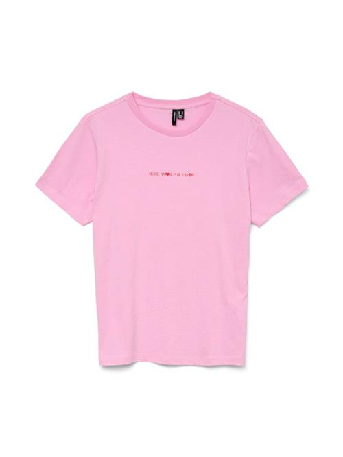 VERO MODA Shirts  lyserød / mørkerød / hvid