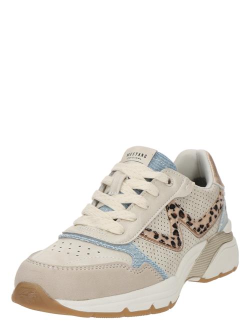 MUSTANG Sneaker low  beige / ecru / opal / sort