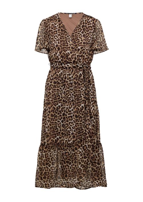 QS Kjole  beige / brun / choko