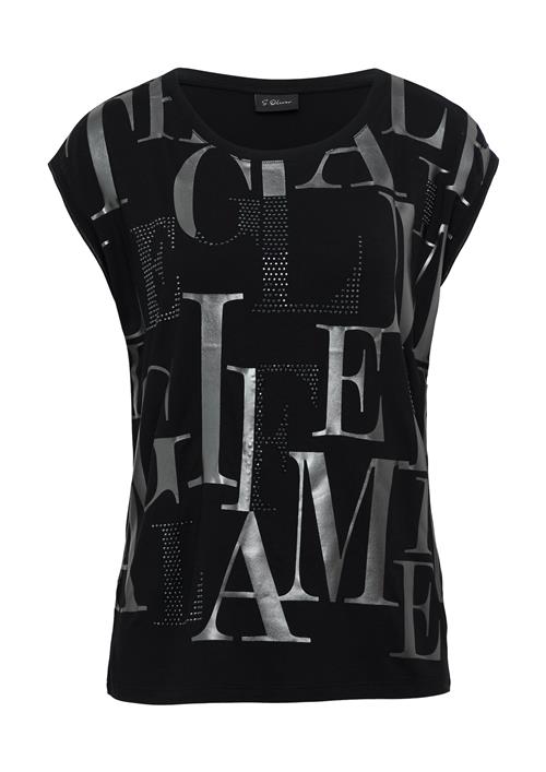 s.Oliver BLACK LABEL Shirts  grå / sort