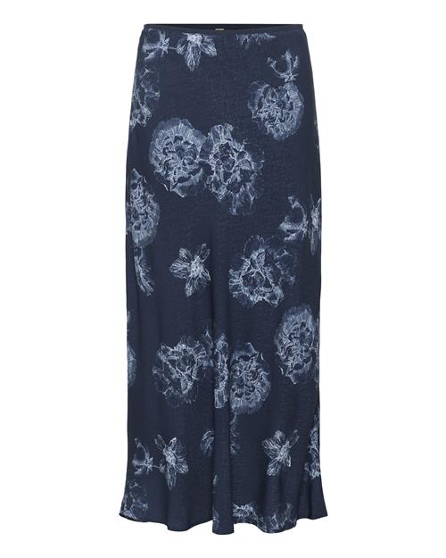 CULTURE Nederdel 'Alexa'  navy / lysebrun