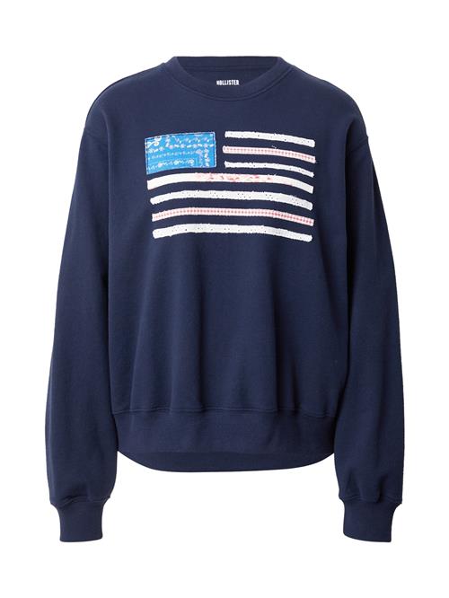 HOLLISTER Sweatshirt  navy / azur / rød / hvid