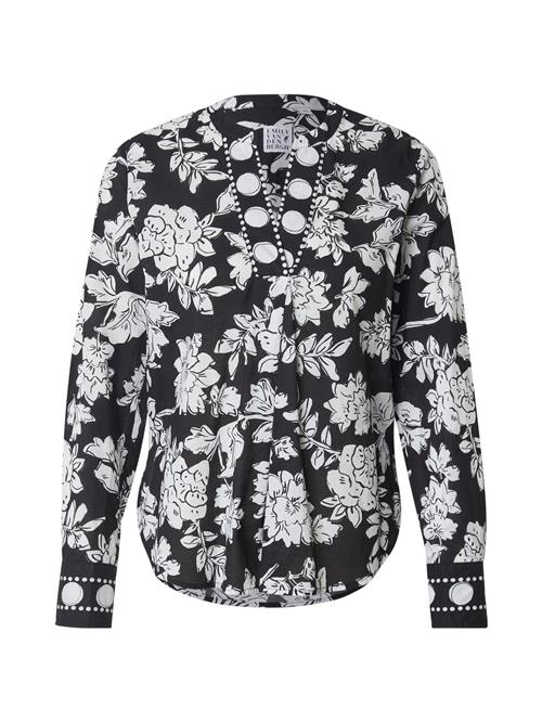 Emily Van Den Bergh Bluse  sort / hvid