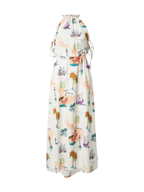 OBJECT Sommerkjole 'OBJDINAH'  creme / lysegrøn / lilla / orange