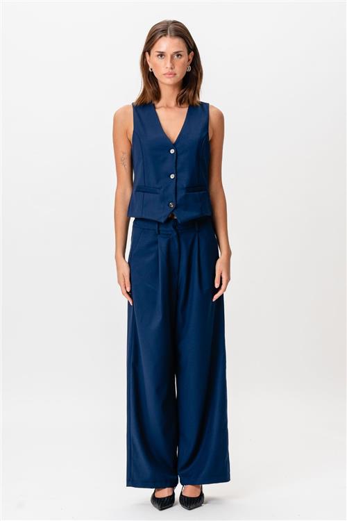 Nadia Vest og Pants (Navy) - Pakketilbud - Default Title - TEESHOPPEN