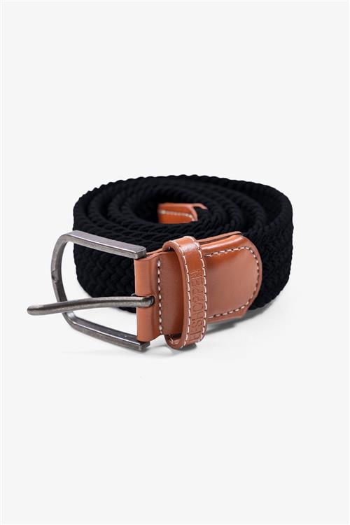 Elastisk Bælte - Sort - 95-cm - TeeShoppen