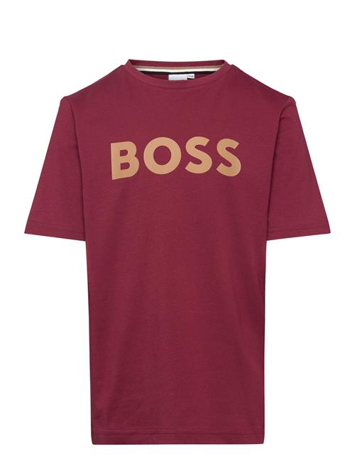 Short Sleeves Tee-Shirt BOSS Burgundy