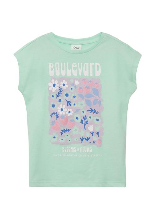 Se s.Oliver Bluser & t-shirts  koboltblåt / mint / lavendel / hvid ved About You