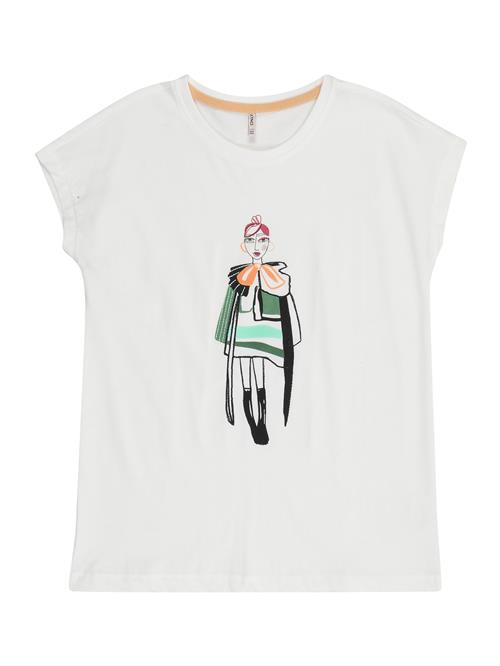 ONLY GIRLS Bluser & t-shirts 'KOGLADY'  mørkegrøn / orange / sort / hvid