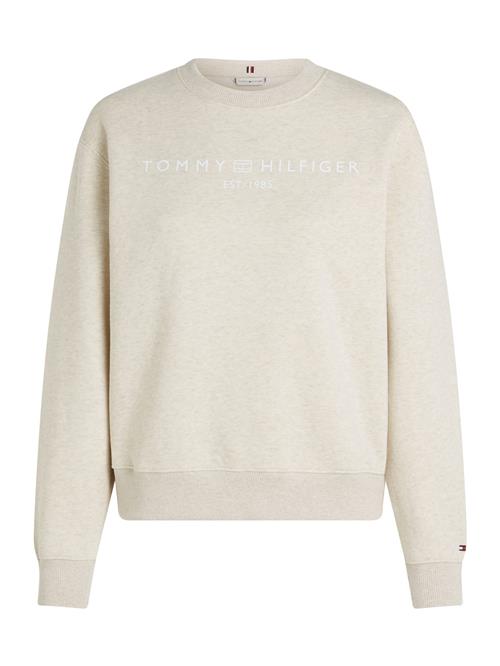 TOMMY HILFIGER Sweatshirt  beige-meleret / hvid
