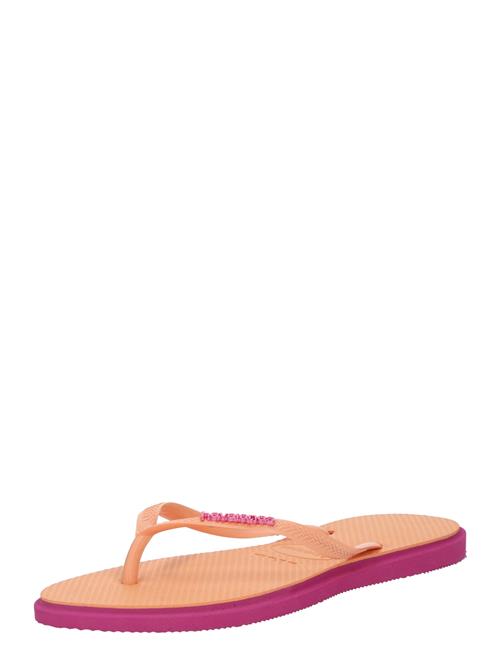 HAVAIANAS Klipklappere  abrikos / mørk pink