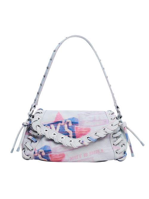 Desigual Skuldertaske  blå / pink / offwhite