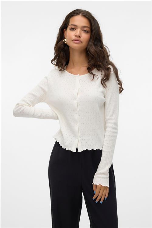 Isa O-Neck Cardigan - Snow White - Vero Moda