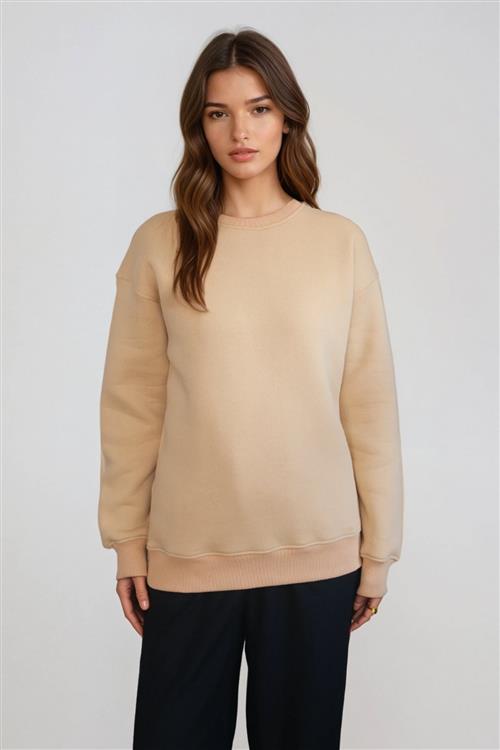 Alina Sweatshirt - Sand - L - TeeShoppen