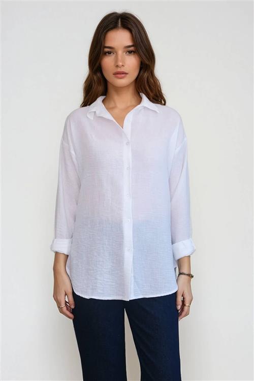Lilly Skjorte - Hvid - XS - TeeShoppen