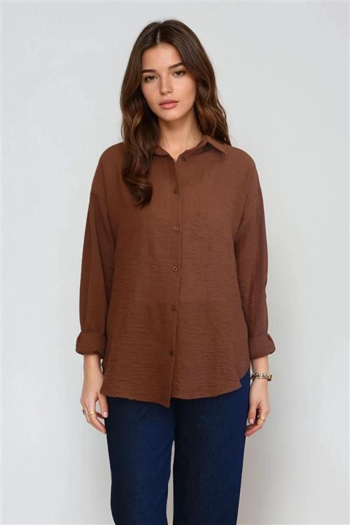 Lilly Skjorte - Brun - XS - TeeShoppen