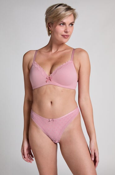 Se Hunkemöller G-streng Phoebe pink ved Hunkemøller