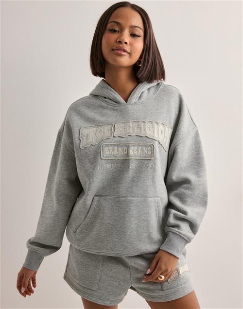 True Religion - Grå - Patched Tr Bf Hoodie