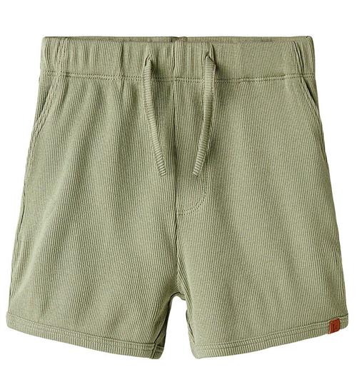 Lil Atelier Shorts - Rib - NmmGago - Seagrass