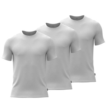BOSS 3P Bamboo RN T-Shirt Hvid Bambus X-Large Herre