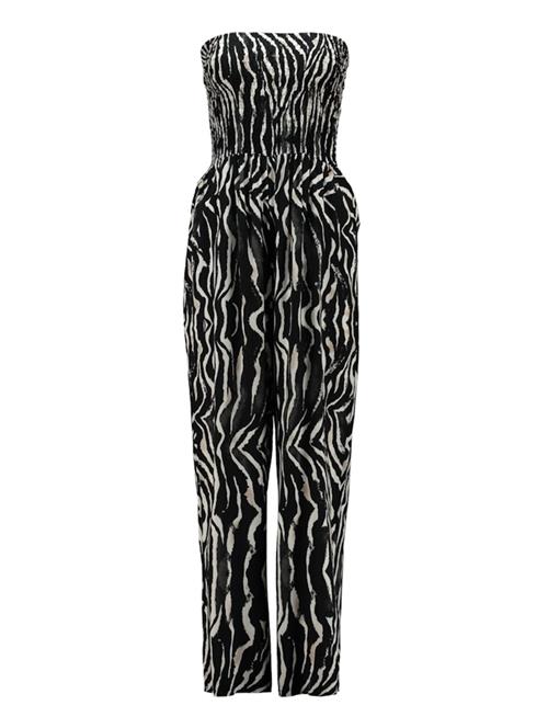 Se Hailys Jumpsuit 'Ja44nina'  sort / hvid ved About You