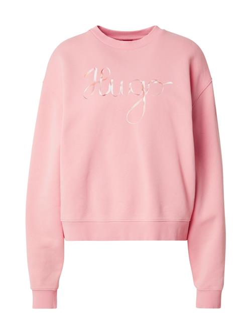 HUGO Sweatshirt 'Deroxina_4'  lyseorange / lyserød / hvid