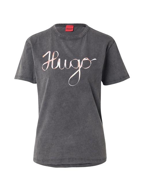 HUGO Shirts 'Damacia_5'  creme / sort