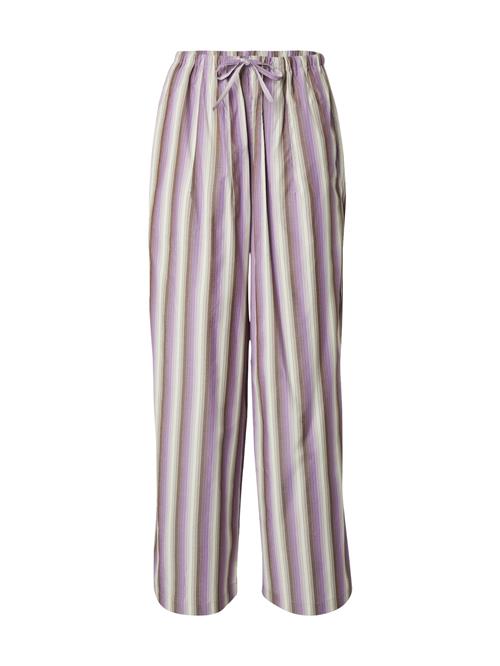 TOPSHOP Bukser  brokade / lysegrå / lilla / offwhite