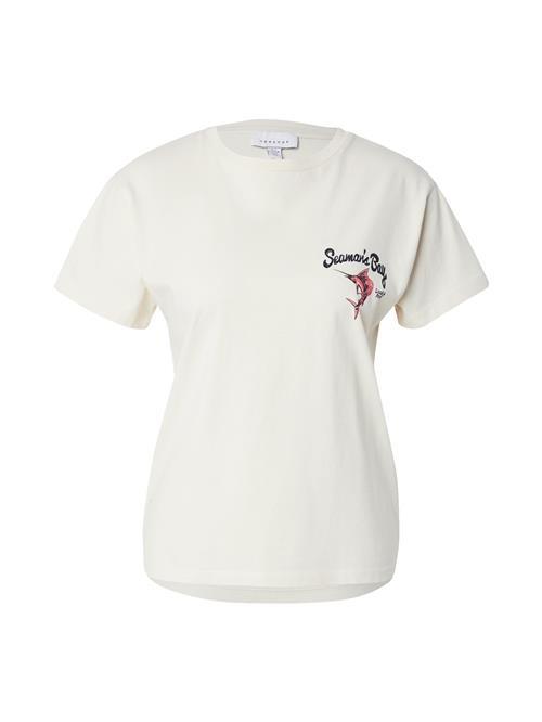 TOPSHOP Shirts 'Papya'  ecru / lyserød / sort