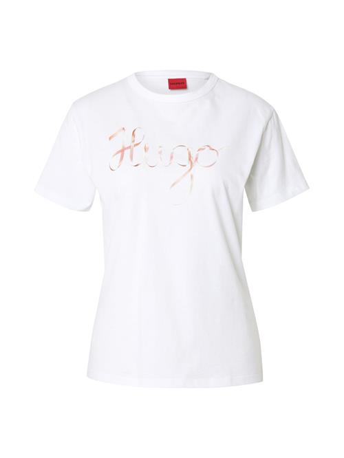 HUGO Shirts 'Damacia_5'  honning / hvid