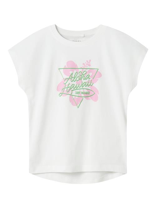NAME IT Bluser & t-shirts 'NKFViolet'  lysegrøn / lyserød / hvid