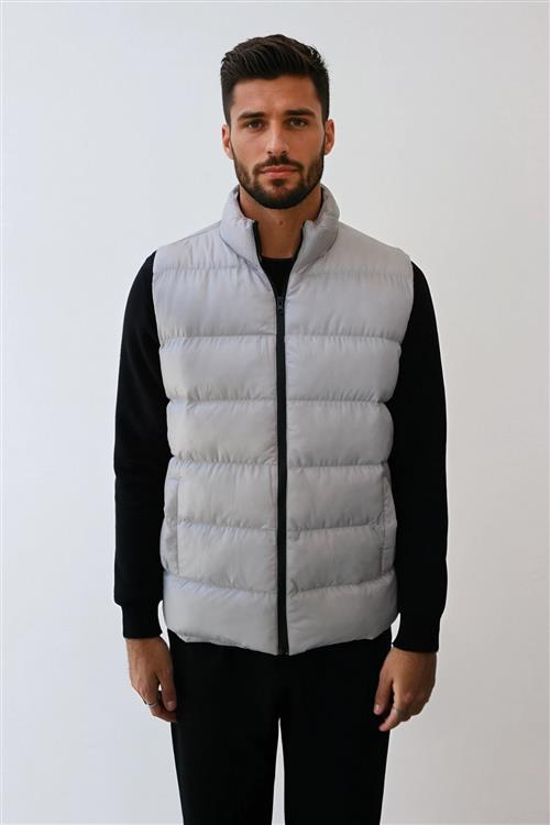 Puffer Vest - Sand - L - TeeShoppen