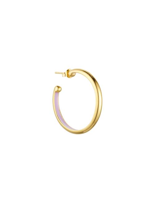Se Rainbow Hoops 4Mm Gold Plated Design Letters Gold ved Booztlet