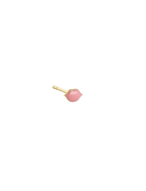 Enamel Stud Design Letters Pink
