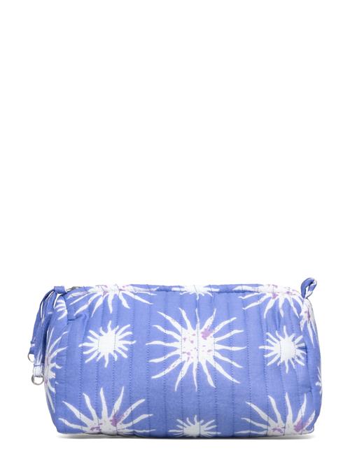 Quilted Printed Toiletry Bag Mango Blue